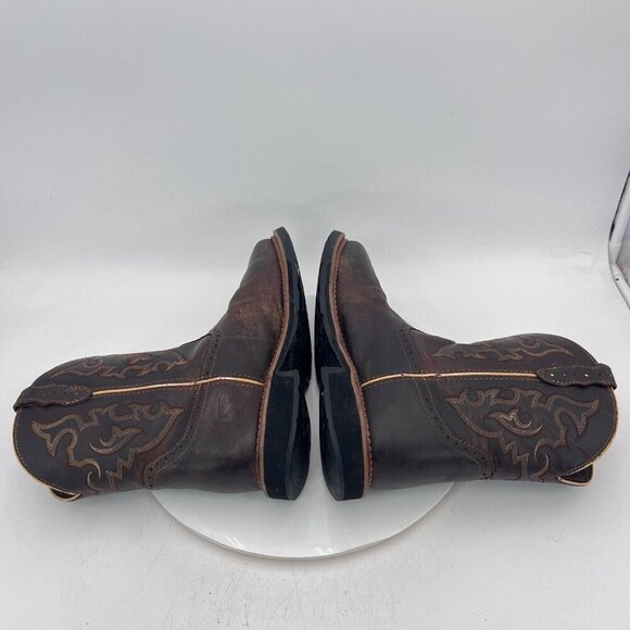 Justin Jalena Maple Women Size 10B WKL9978 Brown Leather Steel Toe Western Boot - Picture 6 of 15